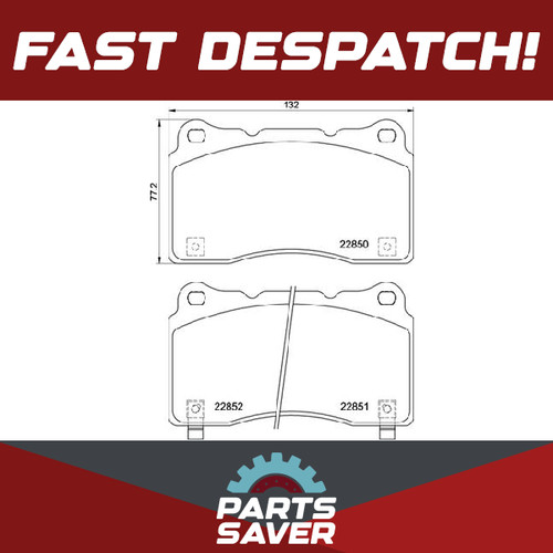 Brake pads set fits honda - set,