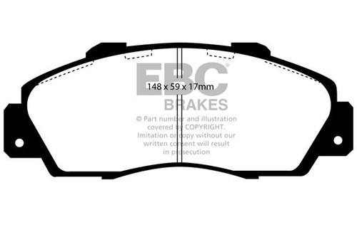 Ebc bluestuff front brake pads - ebc,