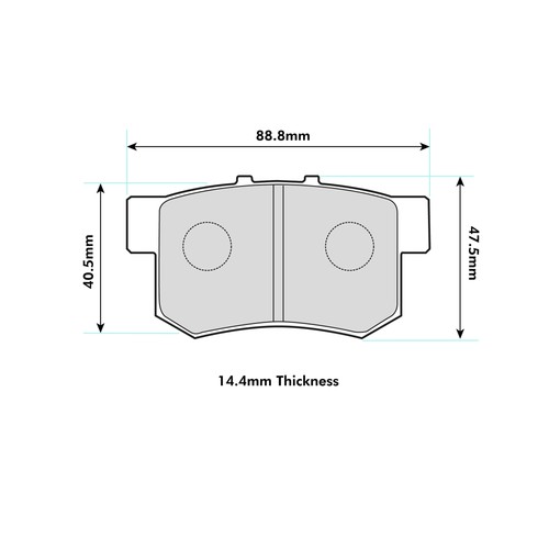Pbs procomp rear brake - procomp, pads