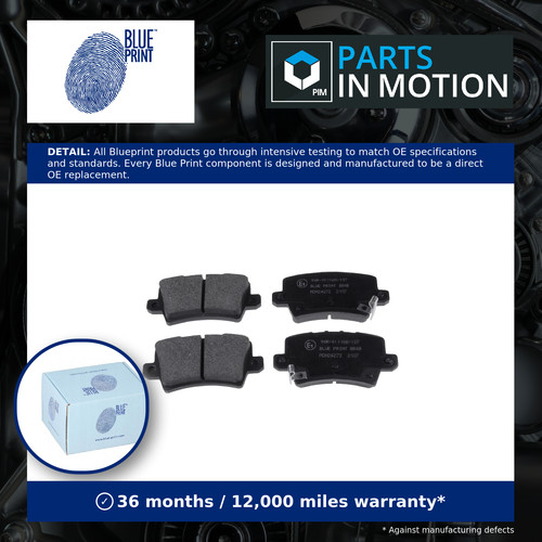 Brake pads set fits - brake, honda